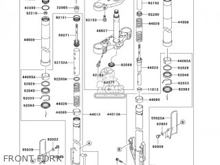 FRONT FORK - VN1600F6F VULCAN 1600 MEANSTREAK 2006 USA CALIFORNIA CANADA