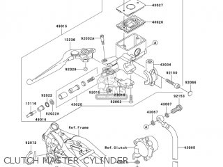 CLUTCH MASTER CYLINDER - VN1600F6F VULCAN 1600 MEANSTREAK 2006 USA CALIFORNIA CANADA