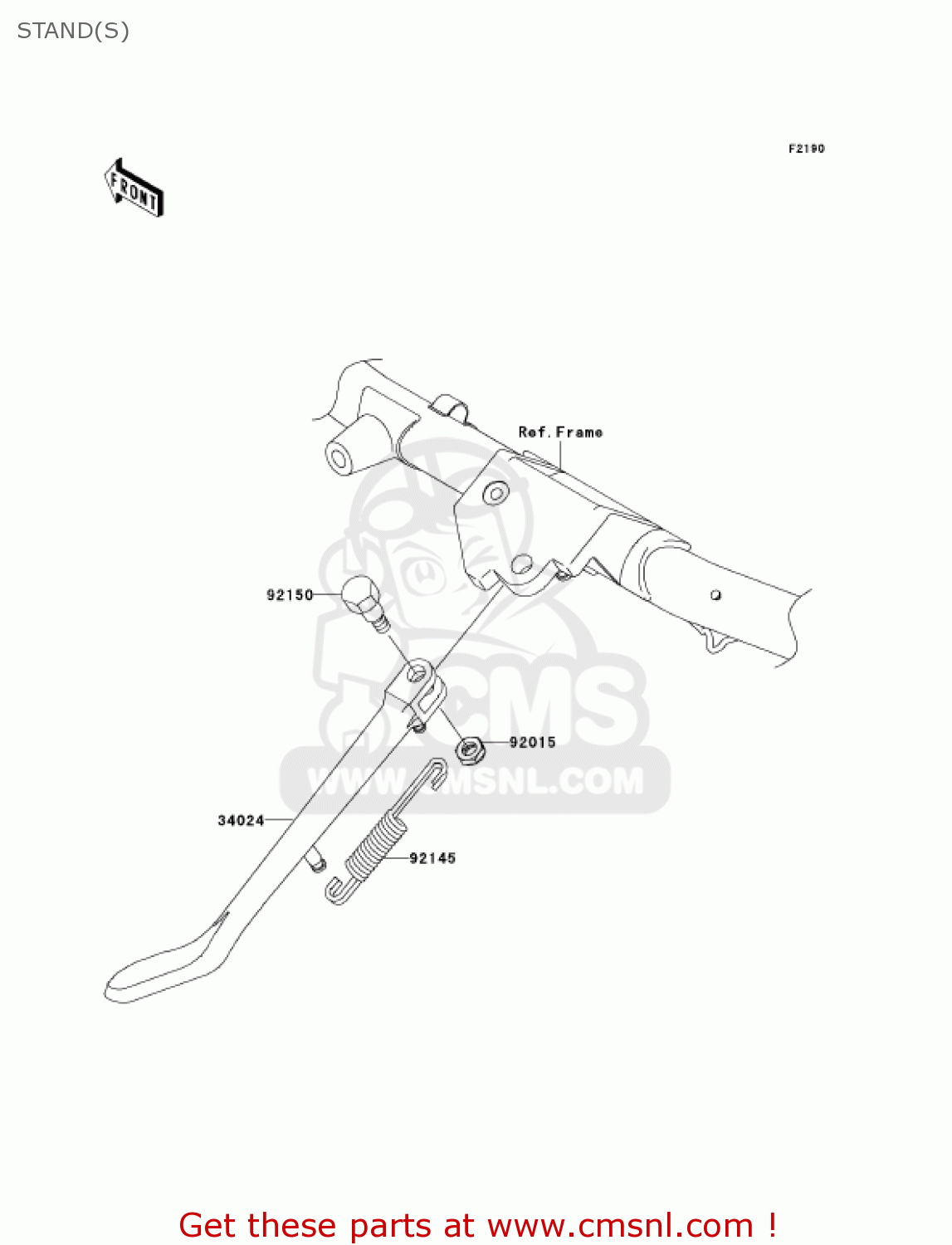 STAND(S) VN1600G6F VULCAN 1600 NOMAD 2006 USA CALIFORNIA CANADA