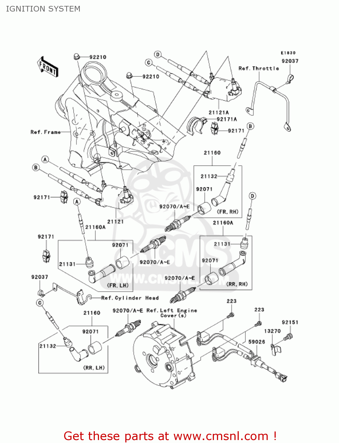 IGNITION SYSTEM VN1600G6F VULCAN 1600 NOMAD 2006 USA CALIFORNIA CANADA