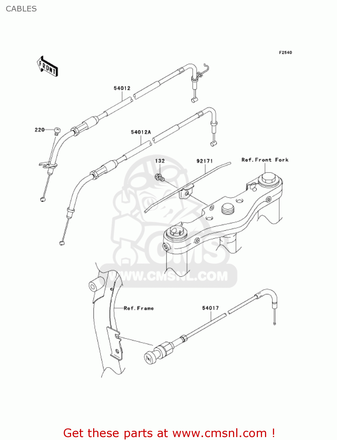 CABLES VN1600G6F VULCAN 1600 NOMAD 2006 USA CALIFORNIA CANADA
