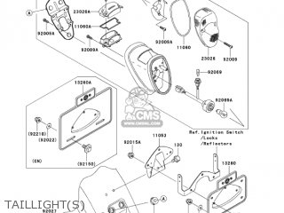 TAILLIGHT(S) - VN1600G6F VULCAN 1600 NOMAD 2006 USA CALIFORNIA CANADA