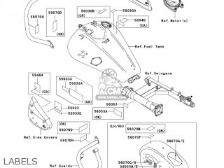 LABELS - VN1600G6F VULCAN 1600 NOMAD 2006 USA CALIFORNIA CANADA