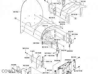 COWLING - VN1600G6F VULCAN 1600 NOMAD 2006 USA CALIFORNIA CANADA