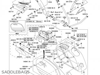 SADDLEBAGS - VN1600G6F VULCAN 1600 NOMAD 2006 USA CALIFORNIA CANADA
