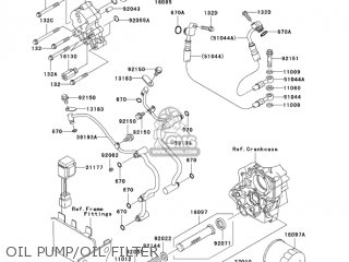 OIL PUMP/OIL FILTER - VN1600G6F VULCAN 1600 NOMAD 2006 USA CALIFORNIA CANADA