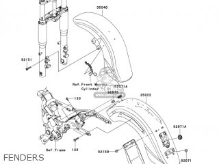 FENDERS - VN1600G6F VULCAN 1600 NOMAD 2006 USA CALIFORNIA CANADA