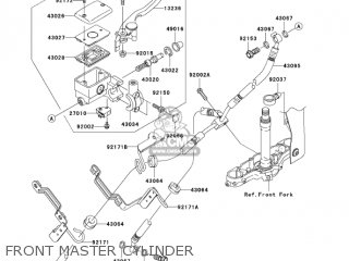 FRONT MASTER CYLINDER - VN1600G6F VULCAN 1600 NOMAD 2006 USA CALIFORNIA CANADA