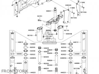 FRONT FORK - VN1600G6F VULCAN 1600 NOMAD 2006 USA CALIFORNIA CANADA
