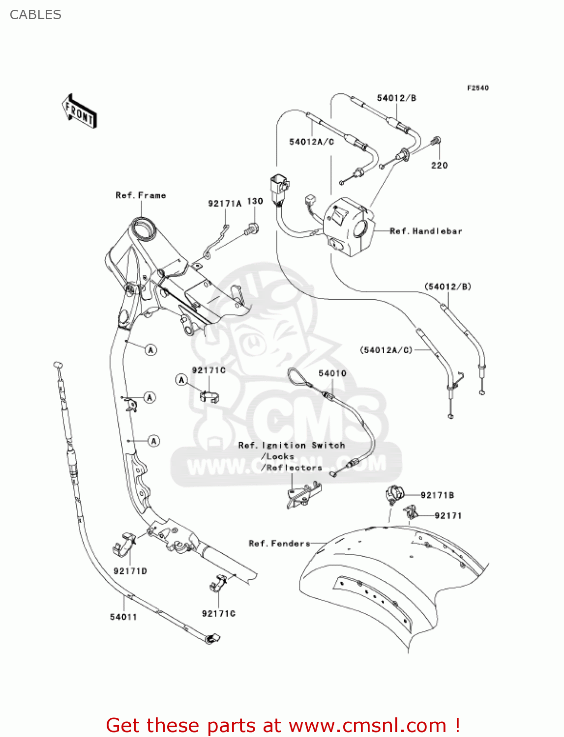 CABLES VN2000A1 VULCAN 2000 2004 USA CALIFORNIA CANADA