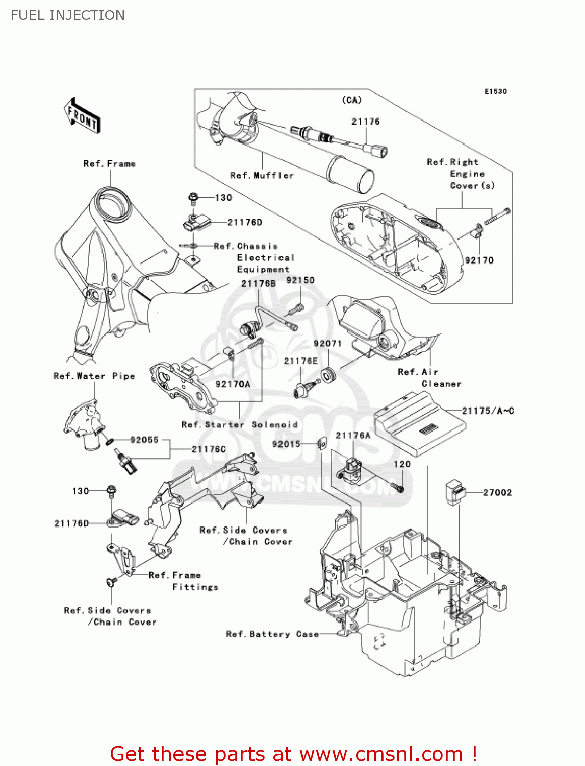 FUEL INJECTION VN2000A1 VULCAN 2000 2004 USA CALIFORNIA CANADA