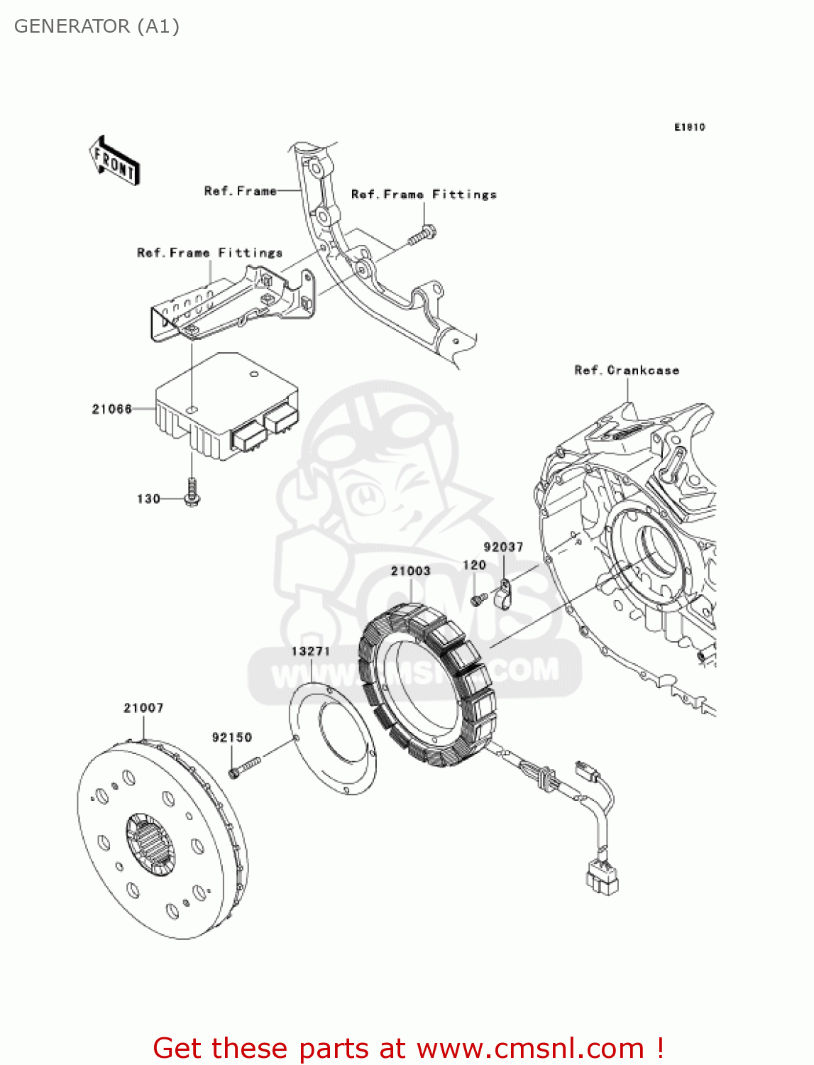 GENERATOR (A1) VN2000A1 VULCAN 2000 2004 USA CALIFORNIA CANADA
