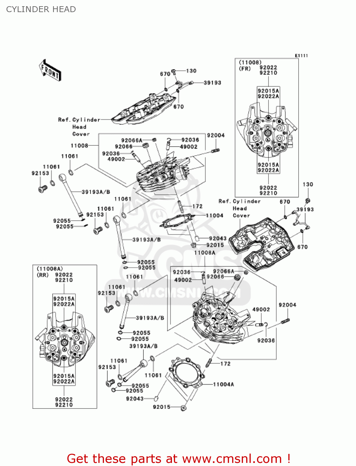 CYLINDER HEAD VN2000A1 VULCAN 2000 2004 USA CALIFORNIA CANADA