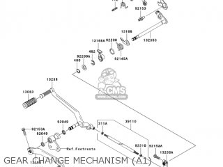 GEAR CHANGE MECHANISM (A1) - VN2000A1 VULCAN 2000 2004 USA CALIFORNIA CANADA