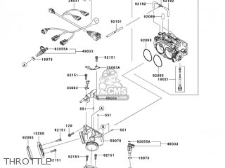 THROTTLE - VN2000A1 VULCAN 2000 2004 USA CALIFORNIA CANADA