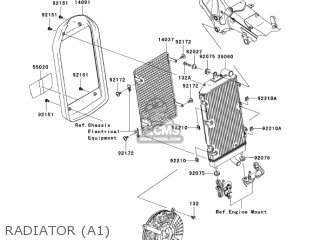 RADIATOR (A1) - VN2000A1 VULCAN 2000 2004 USA CALIFORNIA CANADA