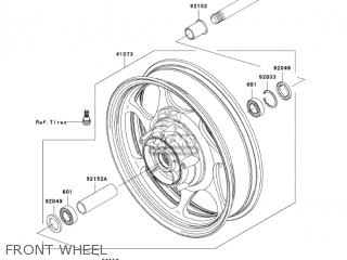 FRONT WHEEL - VN2000A1 VULCAN 2000 2004 USA CALIFORNIA CANADA