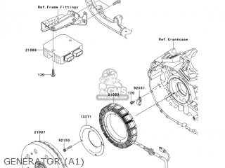 GENERATOR (A1) - VN2000A1 VULCAN 2000 2004 USA CALIFORNIA CANADA