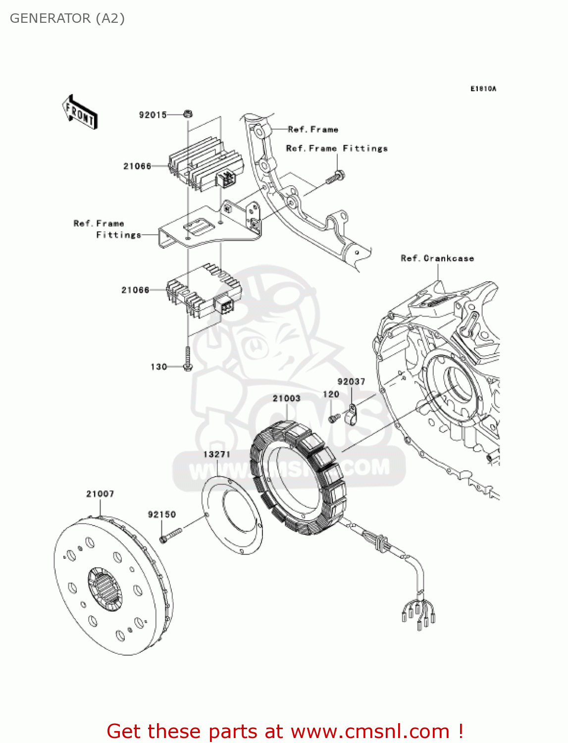 GENERATOR (A2) VN2000A2 VULCAN 2000 2005 USA CALIFORNIA CANADA