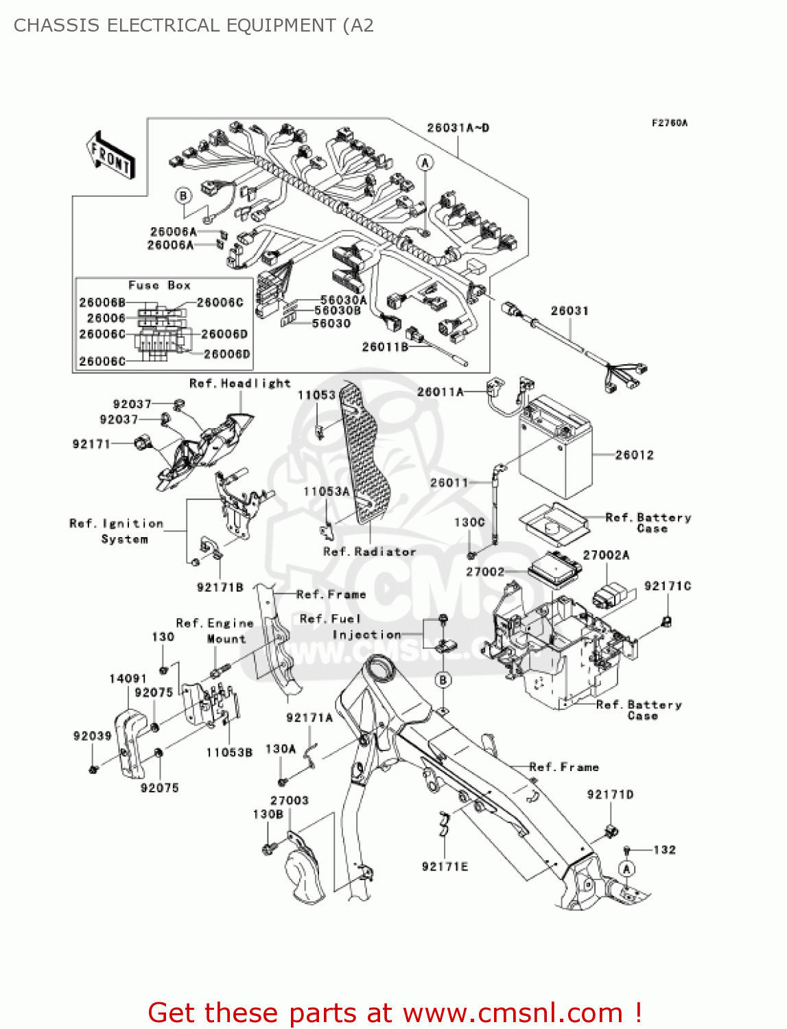 CHASSIS ELECTRICAL EQUIPMENT (A2 VN2000A2 VULCAN 2000 2005 USA CALIFORNIA CANADA
