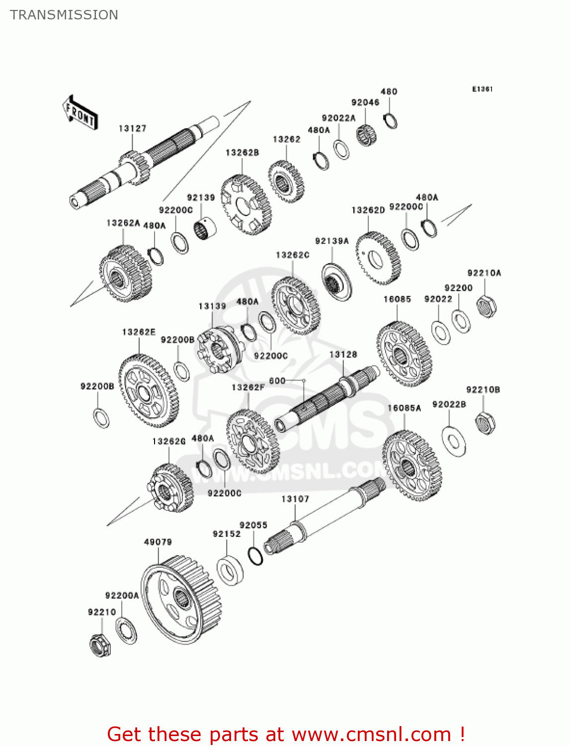 TRANSMISSION VN2000A2 VULCAN 2000 2005 USA CALIFORNIA CANADA