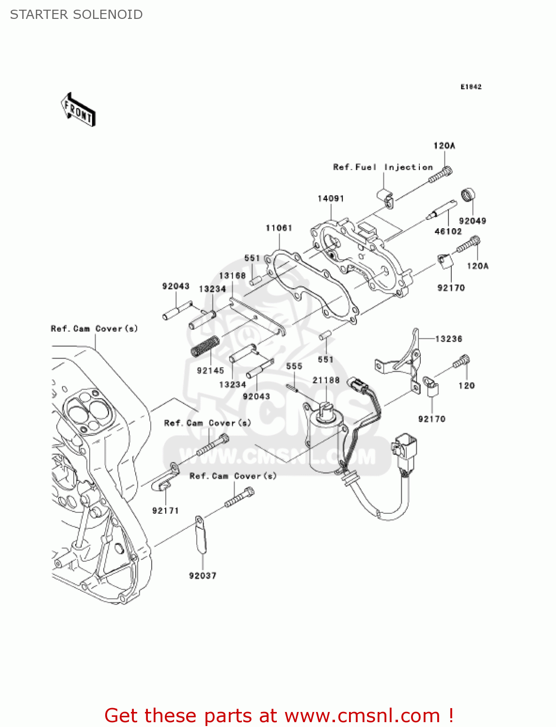STARTER SOLENOID VN2000A2 VULCAN 2000 2005 USA CALIFORNIA CANADA