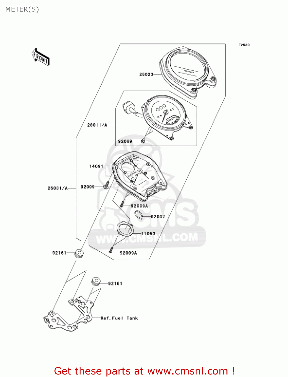 METER(S) VN2000A2 VULCAN 2000 2005 USA CALIFORNIA CANADA