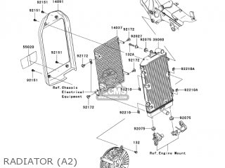RADIATOR (A2) - VN2000A2 VULCAN 2000 2005 USA CALIFORNIA CANADA
