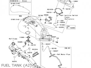 FUEL TANK (A2) - VN2000A2 VULCAN 2000 2005 USA CALIFORNIA CANADA