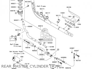 REAR MASTER CYLINDER (A2) - VN2000A2 VULCAN 2000 2005 USA CALIFORNIA CANADA
