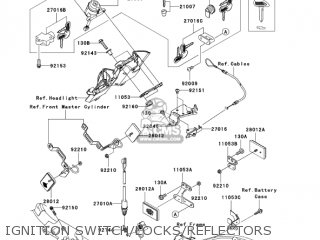 IGNITION SWITCH/LOCKS/REFLECTORS - VN2000A2 VULCAN 2000 2005 USA CALIFORNIA CANADA