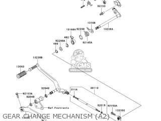 GEAR CHANGE MECHANISM (A2) - VN2000A2 VULCAN 2000 2005 USA CALIFORNIA CANADA