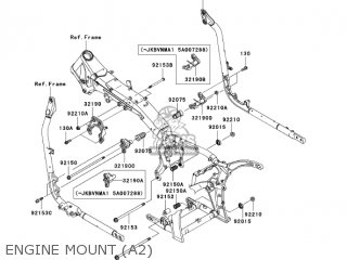 ENGINE MOUNT (A2) - VN2000A2 VULCAN 2000 2005 USA CALIFORNIA CANADA