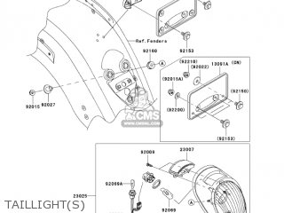 TAILLIGHT(S) - VN2000A2 VULCAN 2000 2005 USA CALIFORNIA CANADA