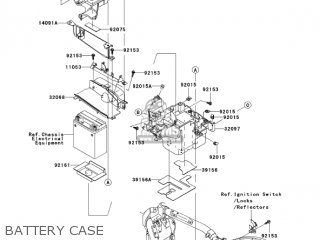 BATTERY CASE - VN2000A2 VULCAN 2000 2005 USA CALIFORNIA CANADA