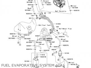 FUEL EVAPORATIVE SYSTEM (CA) - VN2000A2 VULCAN 2000 2005 USA CALIFORNIA CANADA