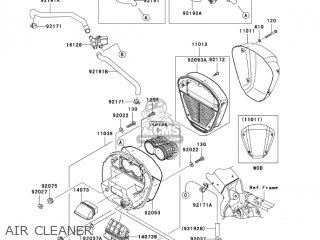 AIR CLEANER - VN2000A2 VULCAN 2000 2005 USA CALIFORNIA CANADA