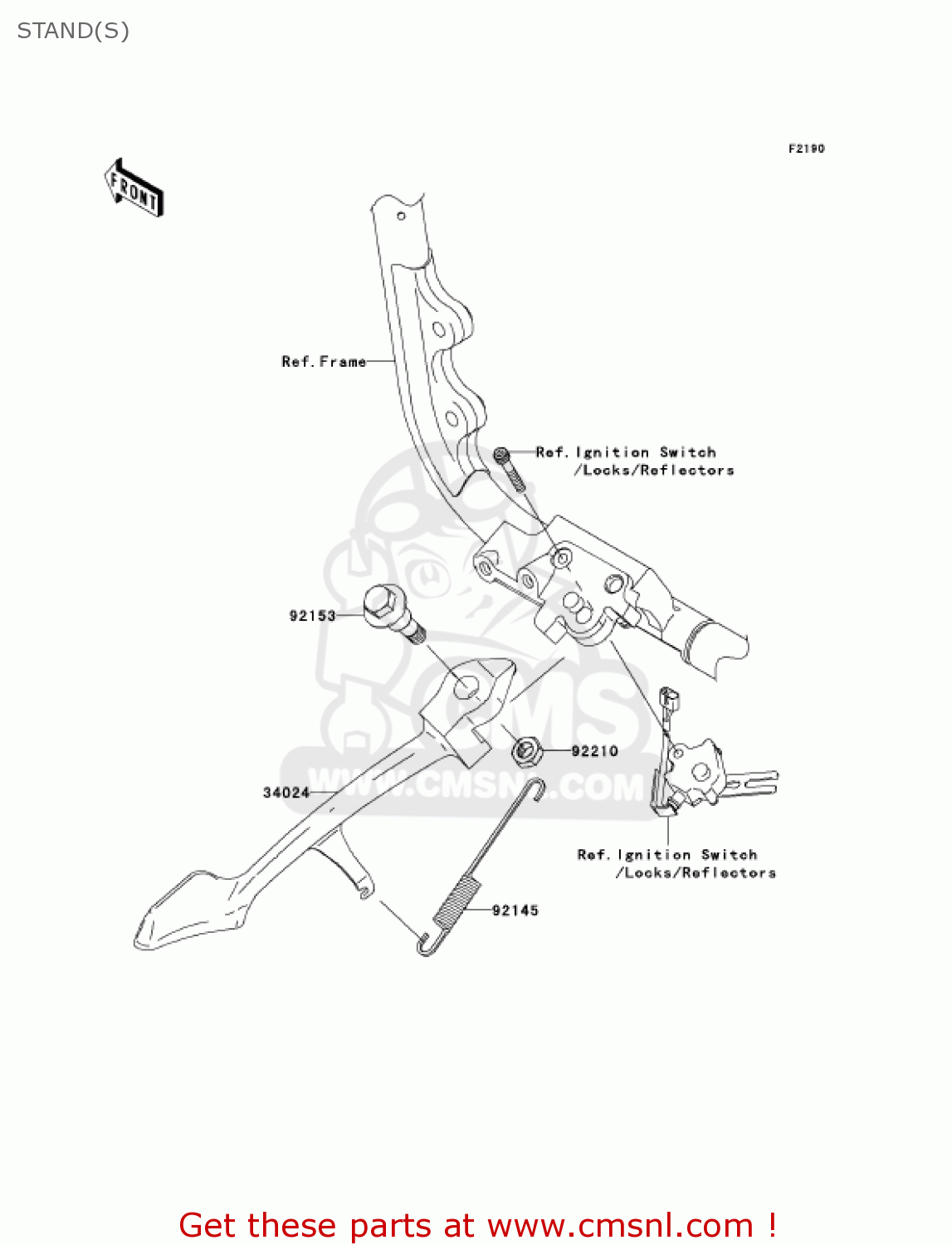 STAND(S) VN2000A6F VULCAN 2000 2006 USA CALIFORNIA CANADA