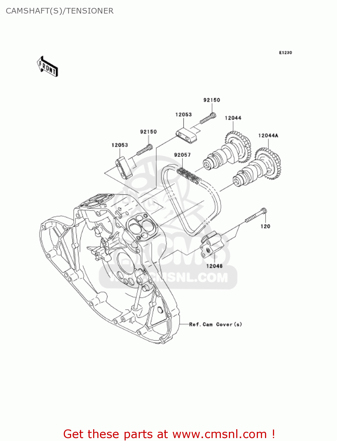 CAMSHAFT(S)/TENSIONER VN2000A6F VULCAN 2000 2006 USA CALIFORNIA CANADA