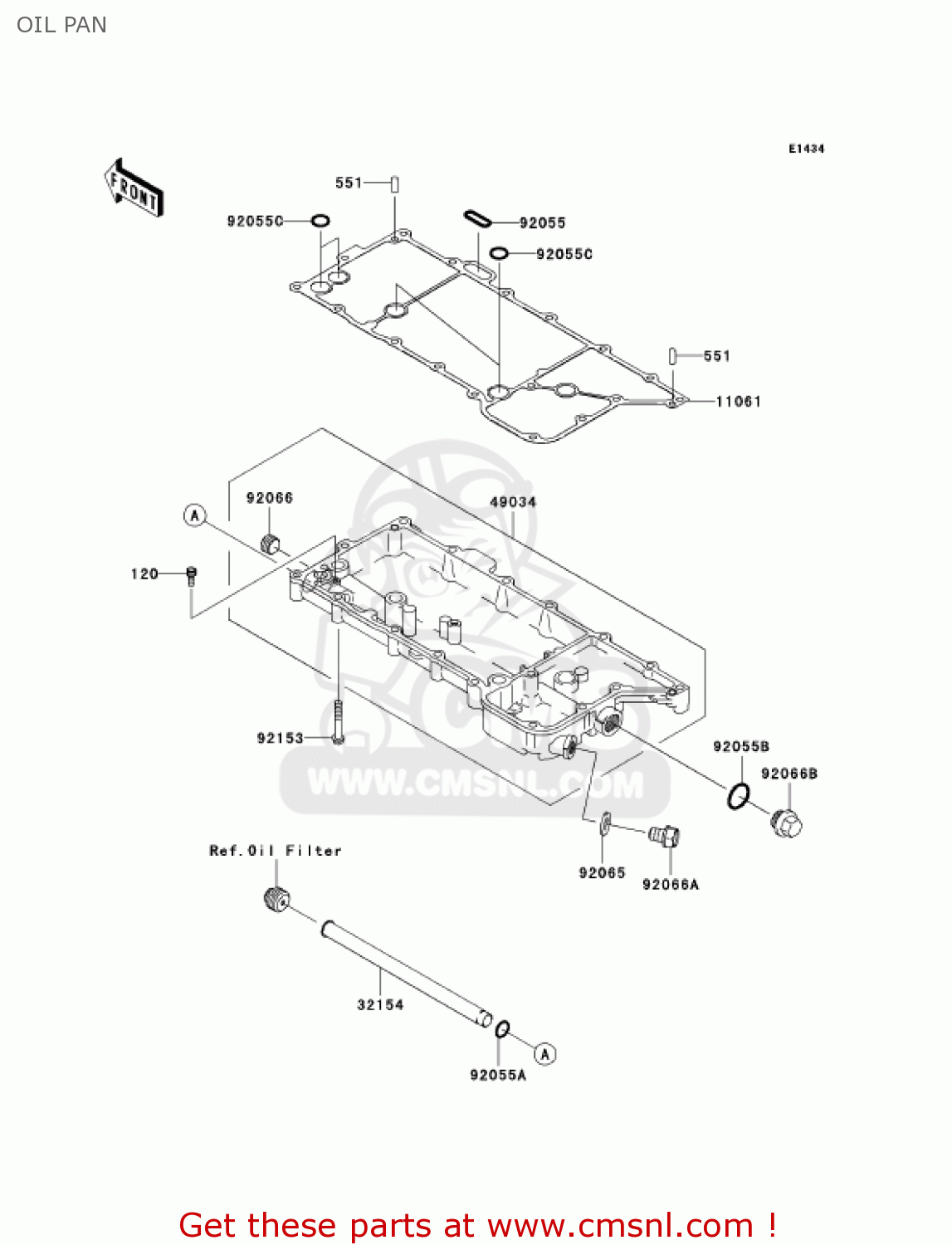 OIL PAN VN2000A6F VULCAN 2000 2006 USA CALIFORNIA CANADA