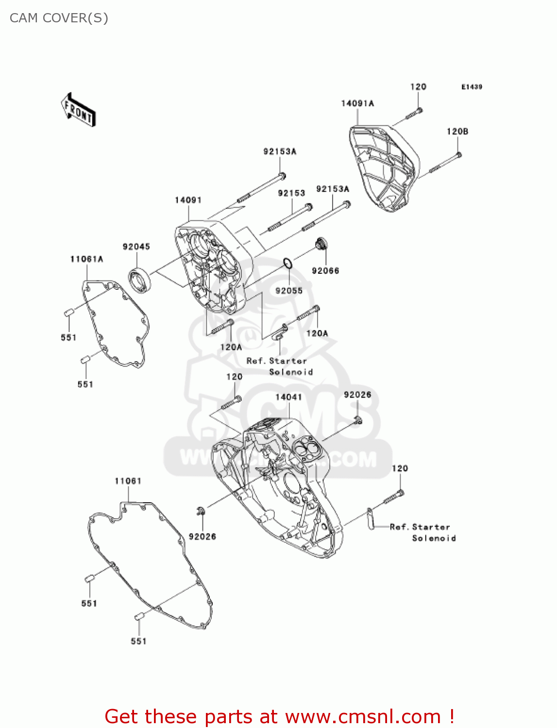 CAM COVER(S) VN2000A6F VULCAN 2000 2006 USA CALIFORNIA CANADA