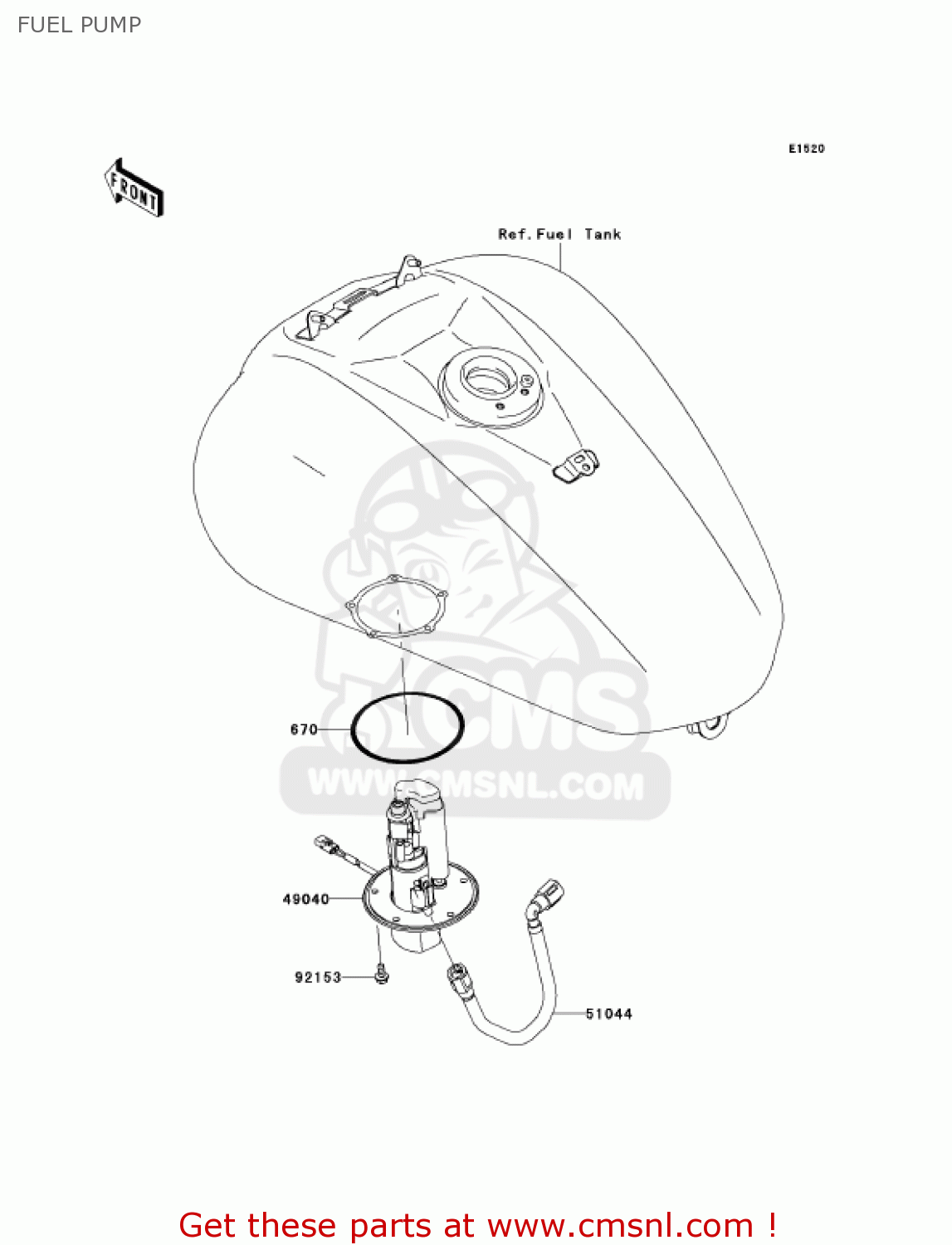 FUEL PUMP VN2000A6F VULCAN 2000 2006 USA CALIFORNIA CANADA