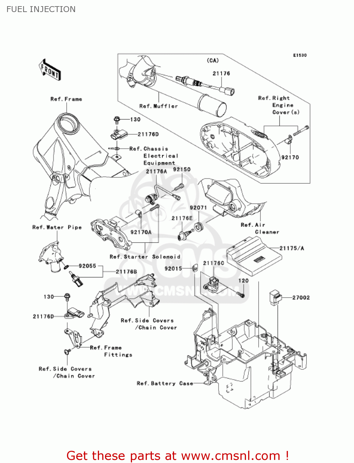 FUEL INJECTION VN2000A6F VULCAN 2000 2006 USA CALIFORNIA CANADA