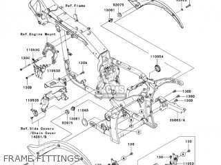 FRAME FITTINGS - VN2000A6F VULCAN 2000 2006 USA CALIFORNIA CANADA