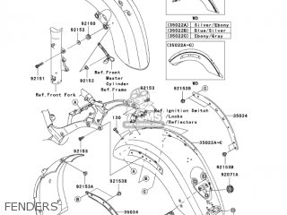 FENDERS - VN2000A6F VULCAN 2000 2006 USA CALIFORNIA CANADA