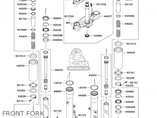 FRONT FORK - VN2000A6F VULCAN 2000 2006 USA CALIFORNIA CANADA