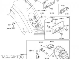 TAILLIGHT(S) - VN2000A6F VULCAN 2000 2006 USA CALIFORNIA CANADA