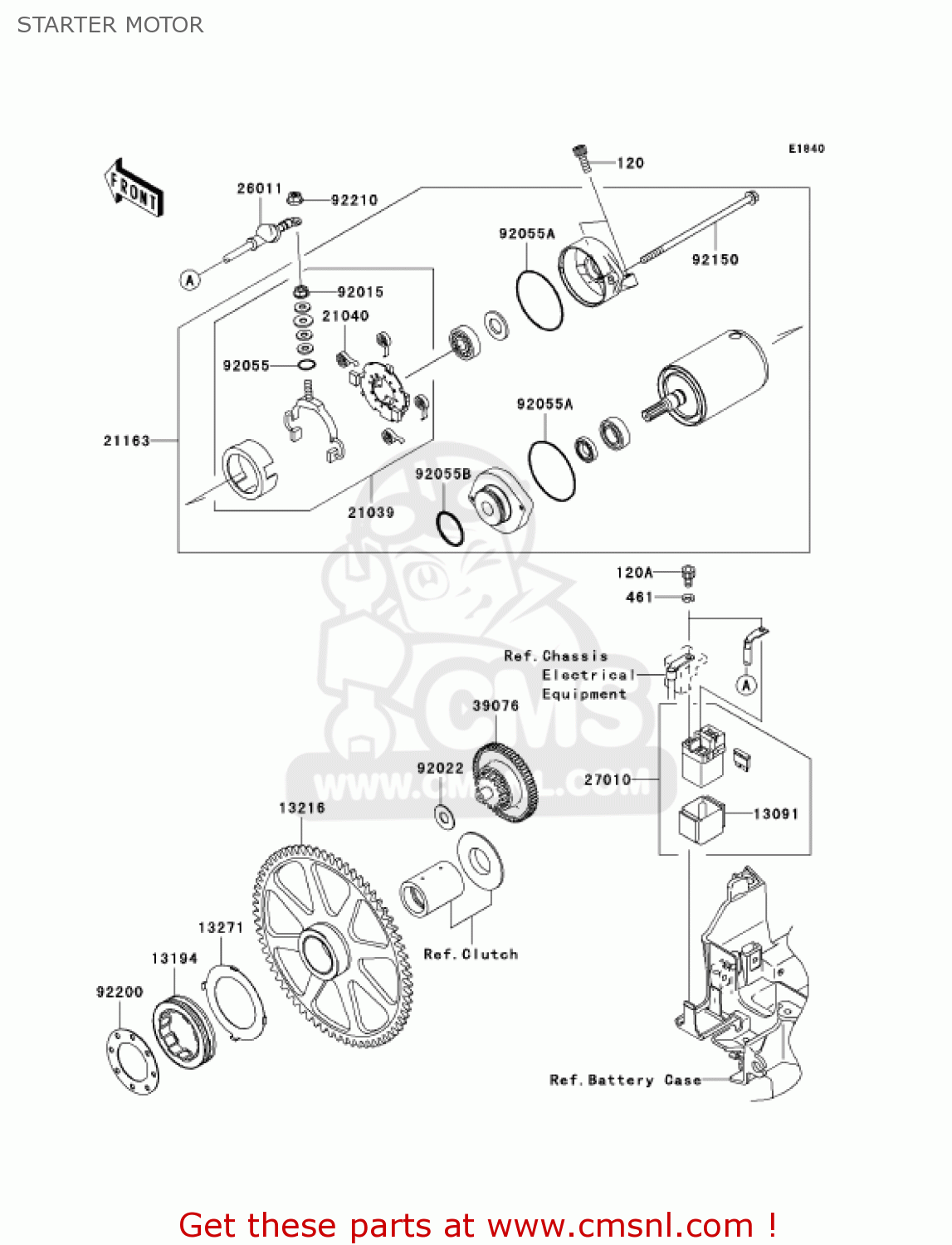 STARTER MOTOR VN2000A7F VULCAN 2000 2007 USA CALIFORNIA CANADA