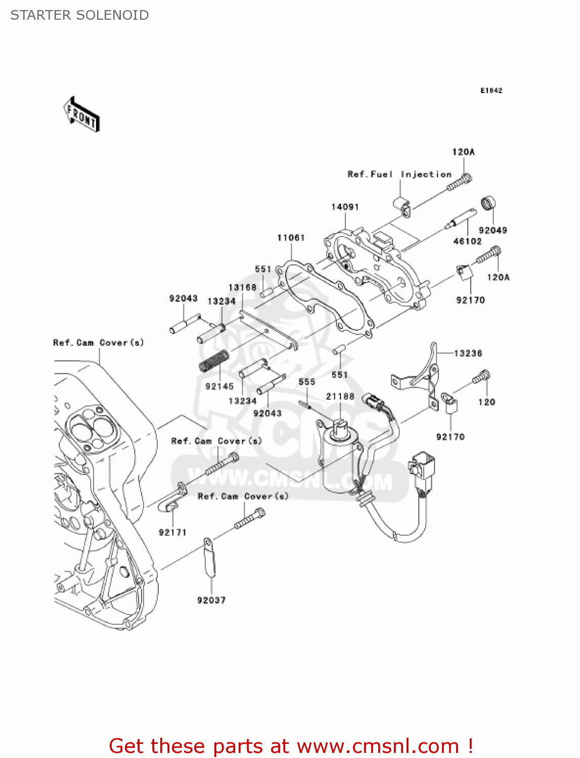 STARTER SOLENOID VN2000A7F VULCAN 2000 2007 USA CALIFORNIA CANADA
