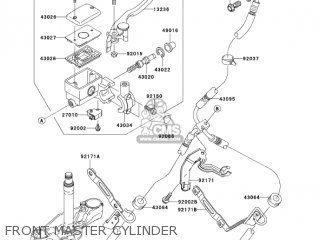 FRONT MASTER CYLINDER - VN2000A7F VULCAN 2000 2007 USA CALIFORNIA CANADA